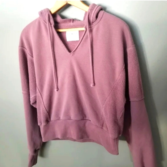 Abercrombie & Fitch Hooded Sweatshirt Blush Pink/ Mauve Womens Size XL - Picture 1 of 3